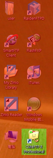 CuteFTP �ୱ�ϥ�